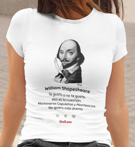 Camiseta William Shakespeare - mujer