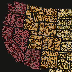 Lámina 'LGBTQ+ American Authors Map II'