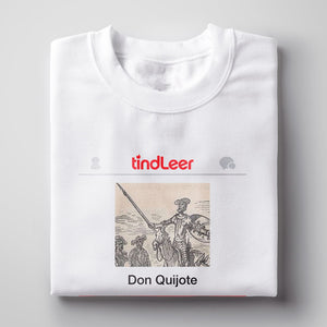 camiseta don quijote tindleer molinos humor literario regalos para lectores