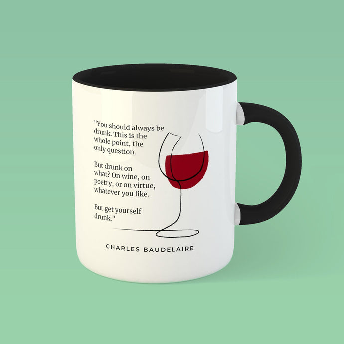 Mug 'Wine, poetry and virtue'