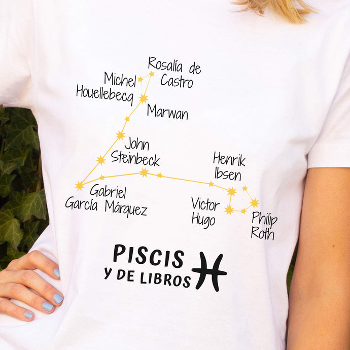 Camiseta 'Piscis y de libros' - mujer