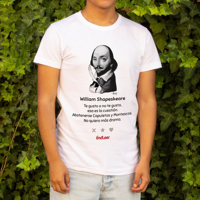 Camiseta William Shakespeare - hombre
