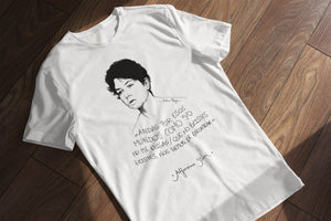 Camiseta Alfonsina Storni 'Andas por esos mundos...' - hombre