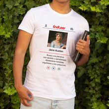 Cargar imagen en el visor de la galería, camiseta jane austen orgullo y prejuicio sentido y sensibilidad tindleer humor literario regalos para lectores