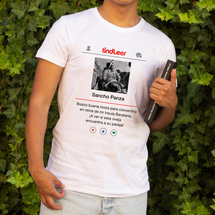 camiseta sancho panza tindleer humor literario regalos para lectores