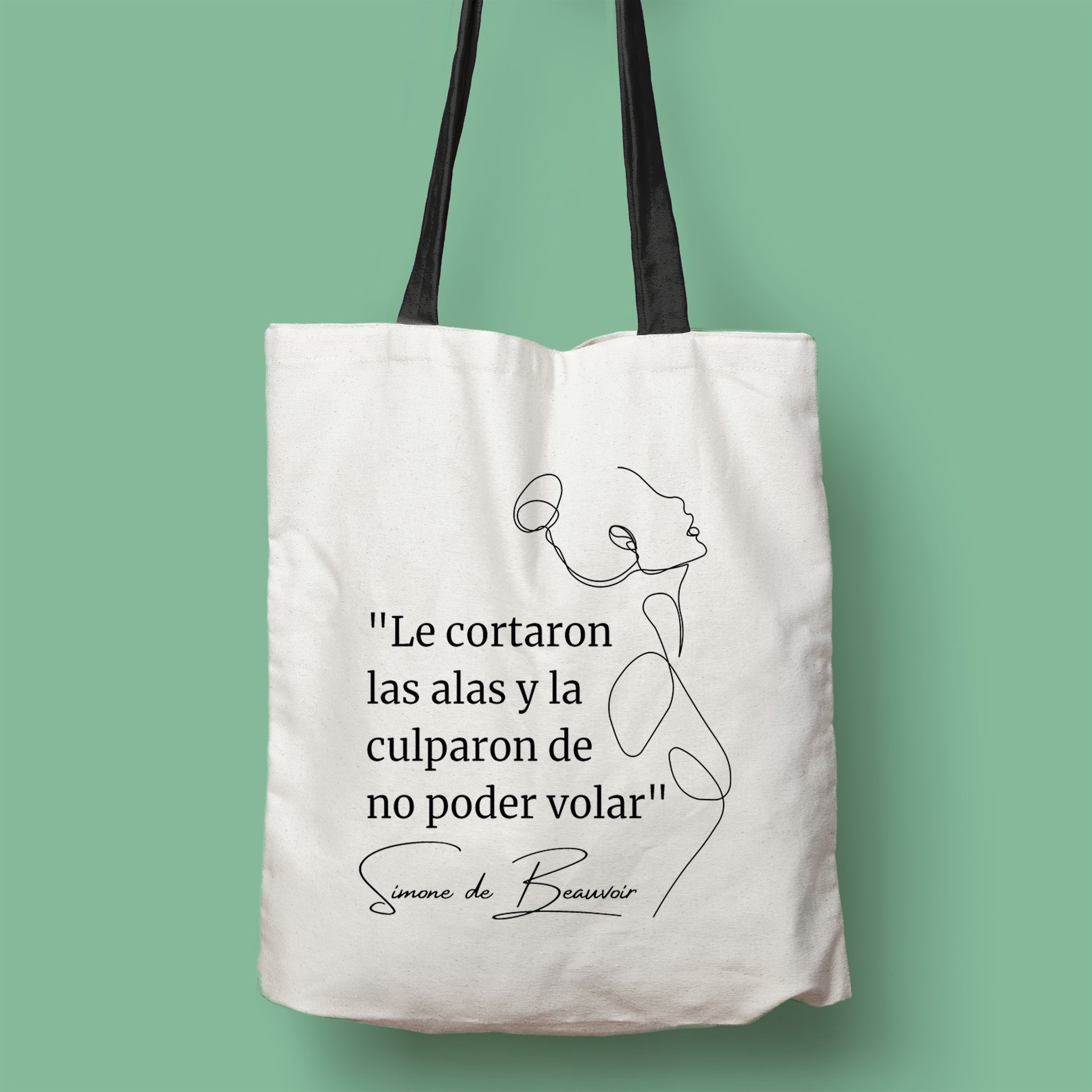 Tote bag 'Mujer con alas' – TindLeer