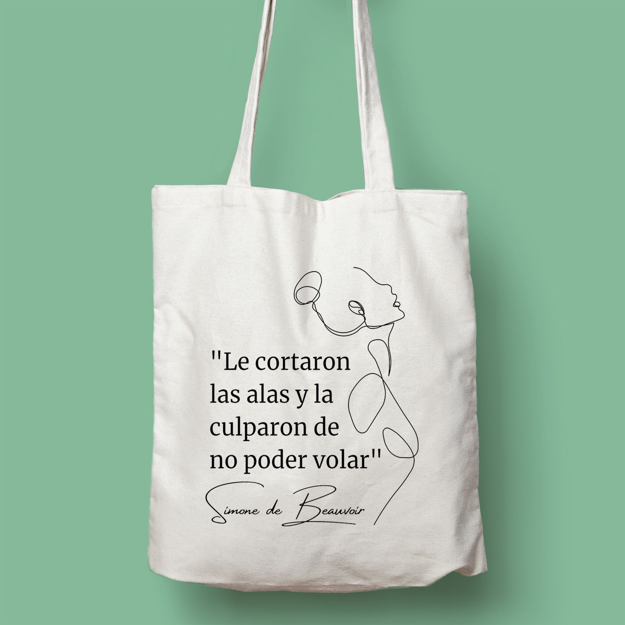 Tote bag 'Mujer con alas II' – TindLeer