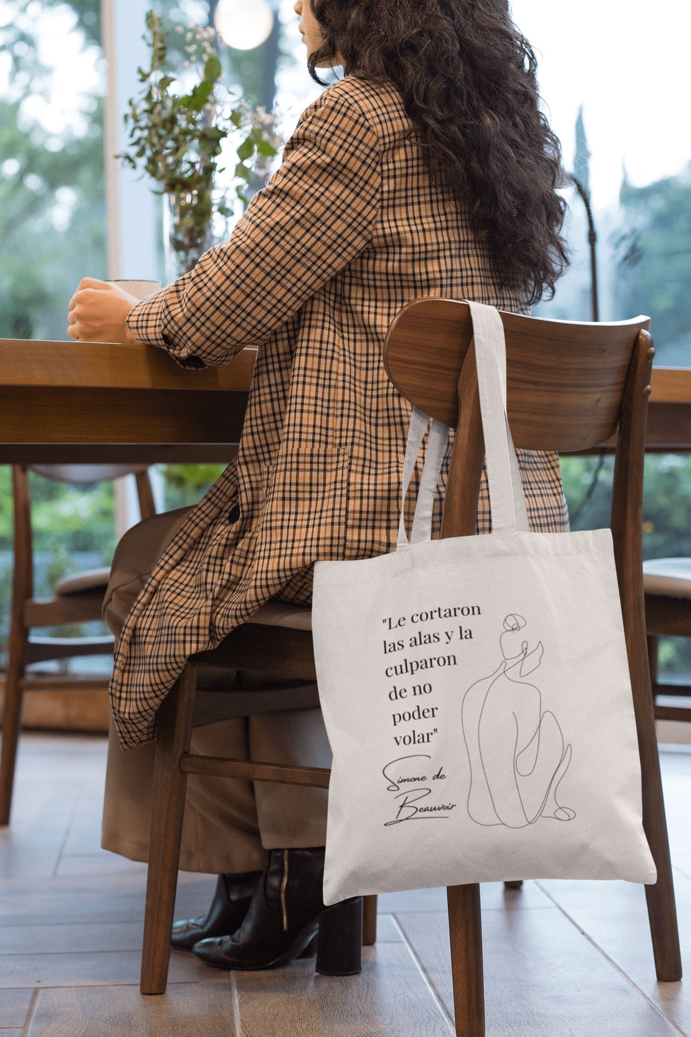 Tote bag 'Mujer con alas II' – TindLeer