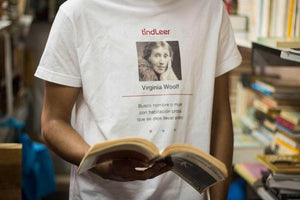 Camiseta Virginia Woolf - Colección Clásica - hombre - TindLeer