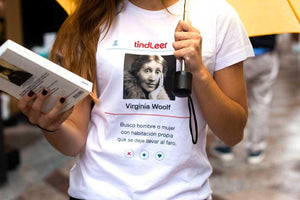 Camiseta Virginia Woolf - Colección Clásica - mujer - TindLeer