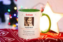 Cargar imagen en el visor de la galería, Taza Virginia Woolf - Colección Clásica - TindLeer
