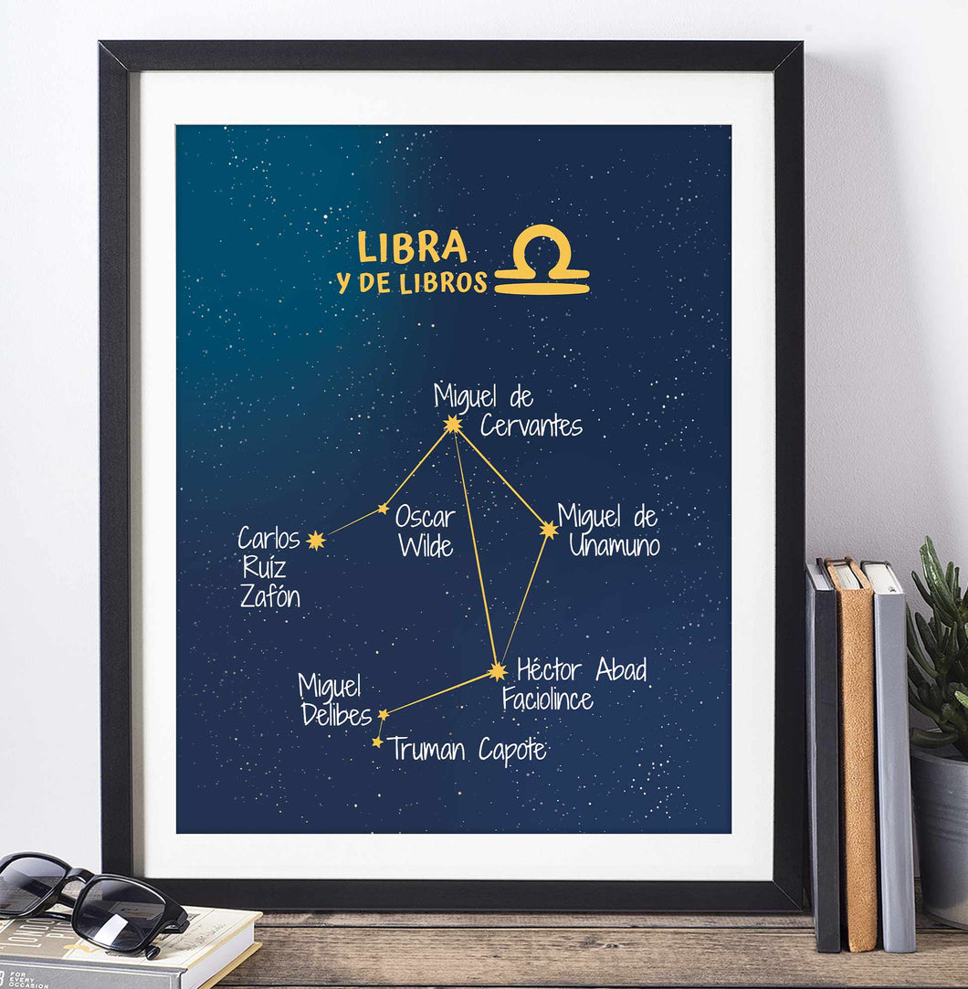 Lámina 'Libra y de libros'