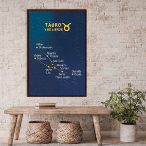 Lámina 'Tauro y de libros'
