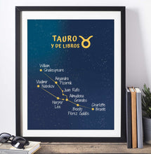 Cargar imagen en el visor de la galería, Lámina &#39;Tauro y de libros&#39;