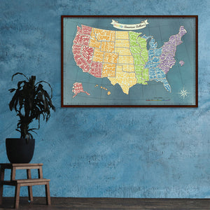 Lámina 'LGBTQ+ American Authors Map III'