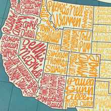 Cargar imagen en el visor de la galería, Lámina &#39;LGBTQ+ American Authors Map III&#39;