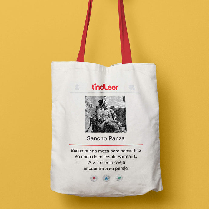 totebag tote bag sancho panza tindleer humor literario regalos para lectores