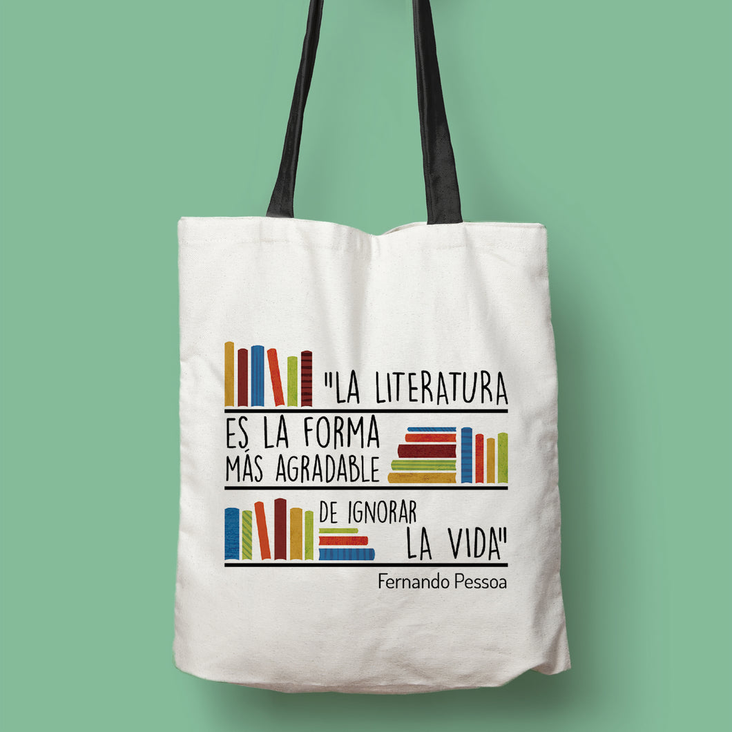Tote bag Fernando Pessoa 'Ignorar la vida'