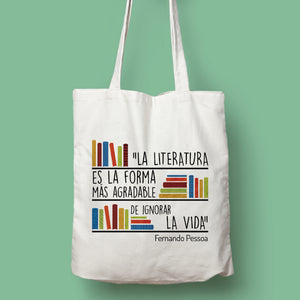 Tote bag Fernando Pessoa 'Ignorar la vida'