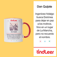 Cargar imagen en el visor de la galería, taza don quijote tindleer molinos humor literario regalos para lectores