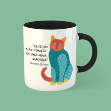 Cargar imagen en el visor de la galería, Taza Leonardo da Vinci &#39;El gato, una obra maestra&#39;