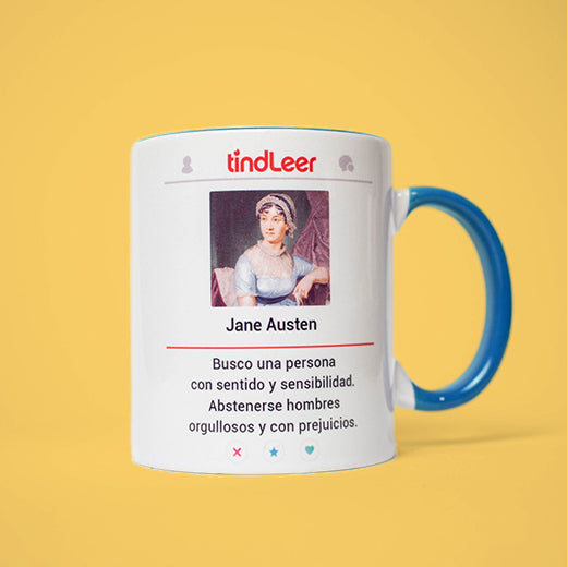 taza jane austen tindleer bodas de sangre humor literario regalos para lectores