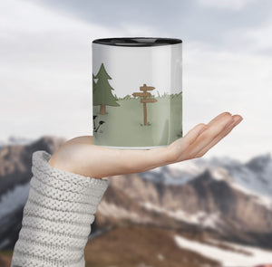 Taza de camping para amantes de la lectura
