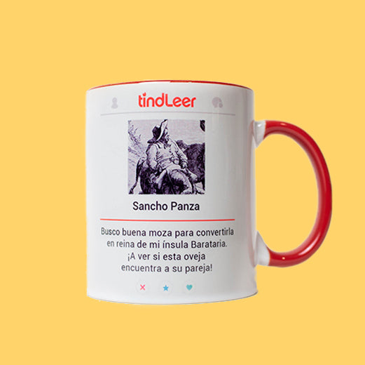 taza sancho panza tindleer humor literario regalos para lectores