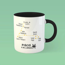 Cargar imagen en el visor de la galería, Taza &#39;Piscis y de libros&#39;