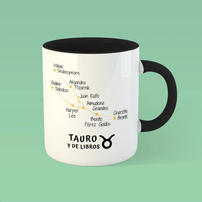 Taza Zodiaco 'Tauro y de libros'