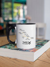 Cargar imagen en el visor de la galería, Taza Zodiaco &#39;Tauro y de libros&#39;