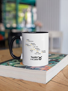 Taza Zodiaco 'Tauro y de libros'