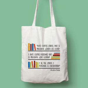 Tote bag André Gide 'Libros y lectores'