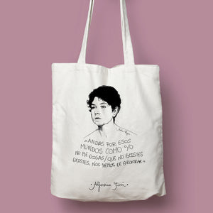 Tote bag Alfonsina Storni 'Andas por esos mundos...'