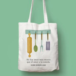 Tote bag 'George Bernard Shaw 'No hay más amor que...'