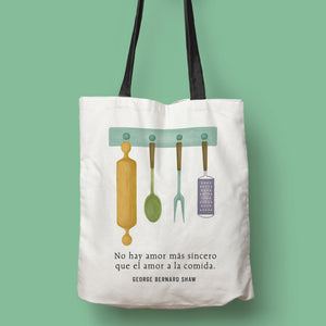 Tote bag 'George Bernard Shaw 'No hay más amor que...'