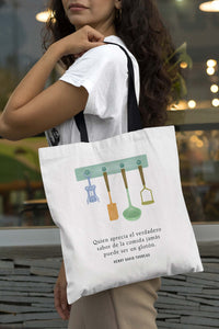 Tote bag Henry David Thoreau 'Quien aprecia el verdadero sabor...'