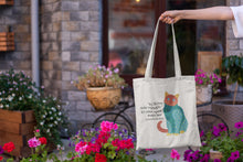 Cargar imagen en el visor de la galería, Tote bag Leonardo da Vinci &#39;El felino más pequeño&#39;