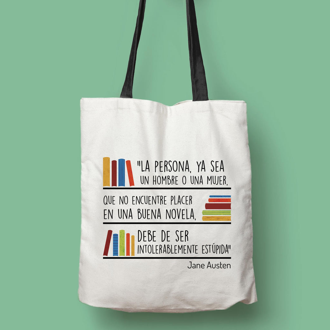 Tote bag Jane Austen 'Para lectores inteligentes'