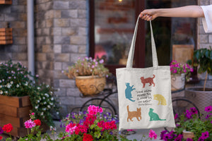 Tote bag Charles Dickens 'El amor de un gato'