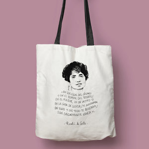 Tote bag Rosalía de Castro 'En los ecos del órgano...'