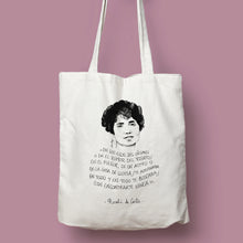 Cargar imagen en el visor de la galería, Tote bag Rosalía de Castro &#39;En los ecos del órgano...&#39;