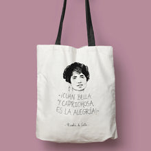 Cargar imagen en el visor de la galería, Tote bag Rosalía de Castro &#39;¡Cuán bella...&#39;