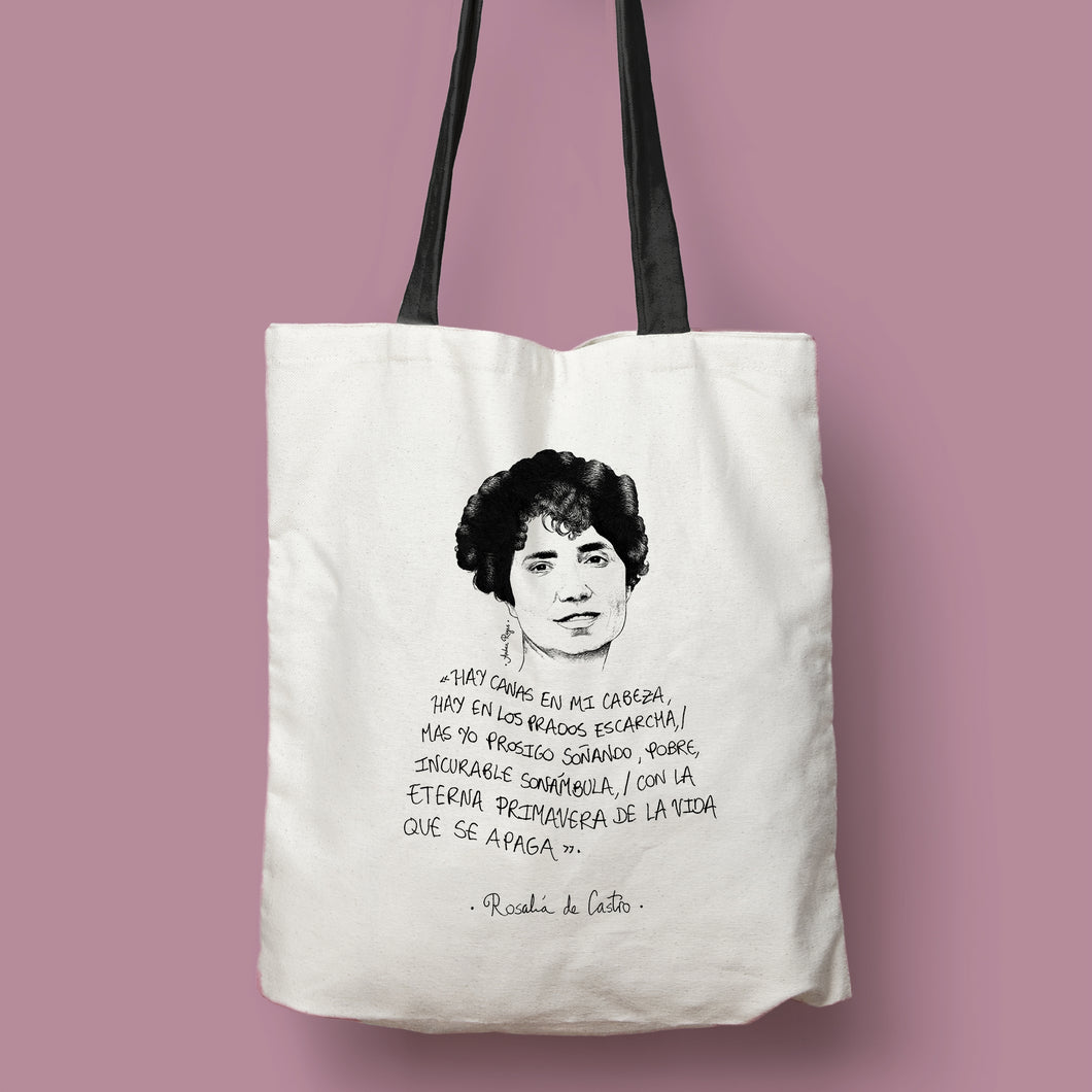 Tote bag Rosalía de Castro 'Hay canas en mi cabeza...'