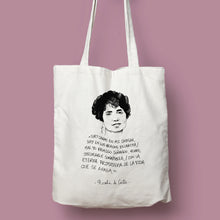 Cargar imagen en el visor de la galería, Tote bag Rosalía de Castro &#39;Hay canas en mi cabeza...&#39;