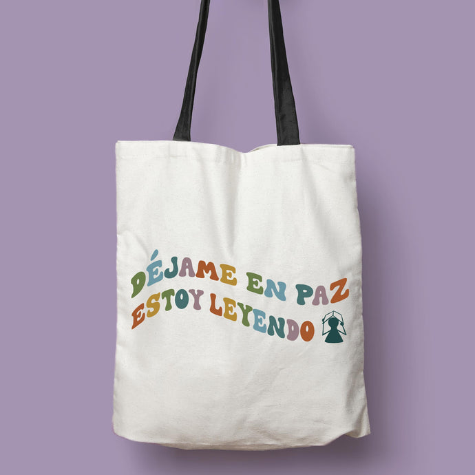 Tote bag 'Déjame en paz, estoy leyendo' III
