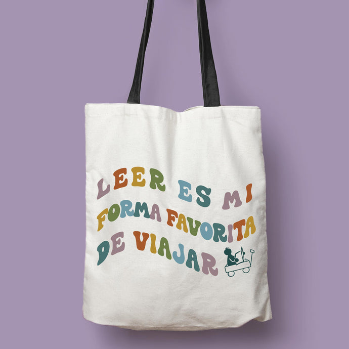 Tote bag 'Leer es viajar' II