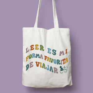 Tote bag 'Leer es viajar' II