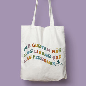 Tote bag 'Prefiero libros a personas' II