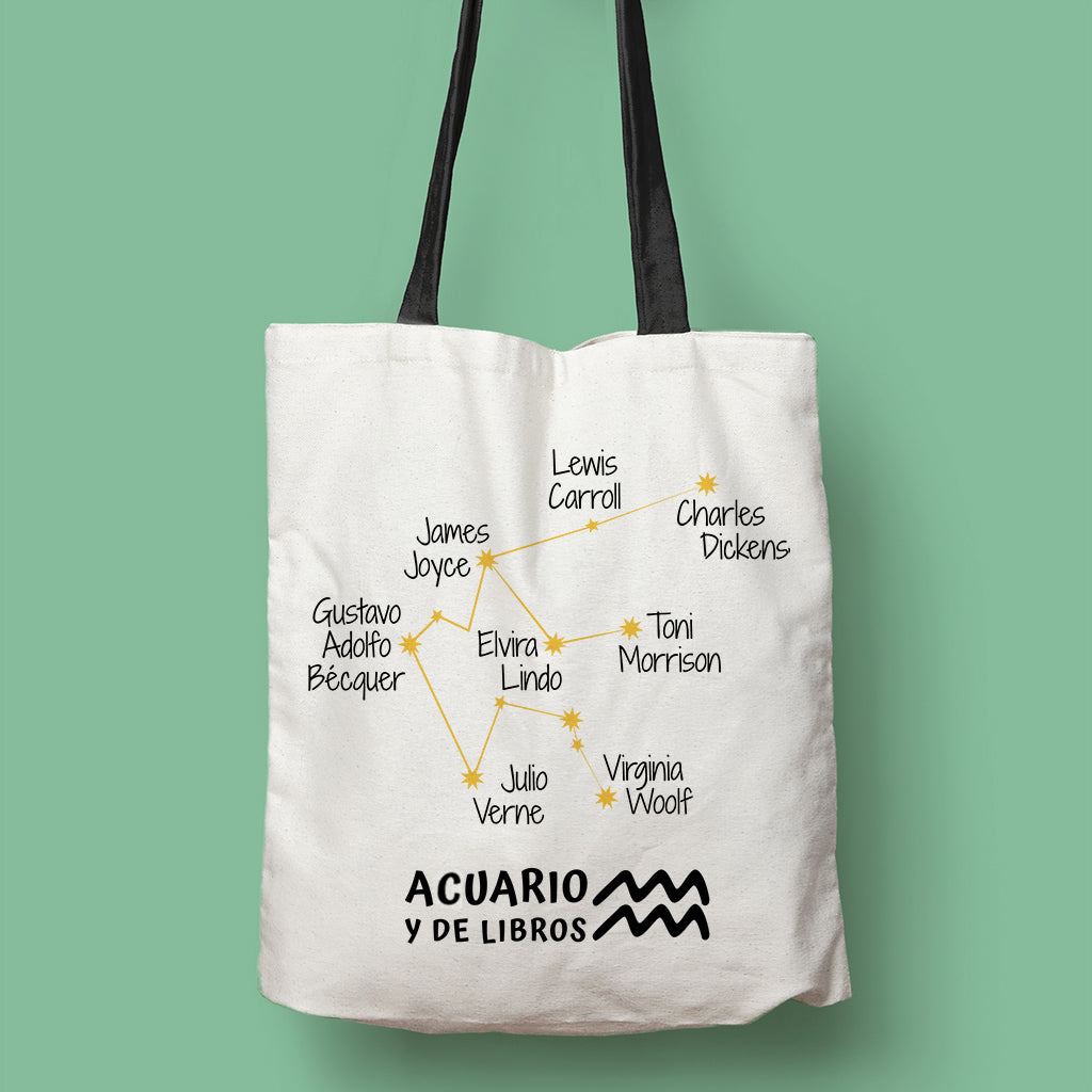 Tote bag 'Acuario y de libros'